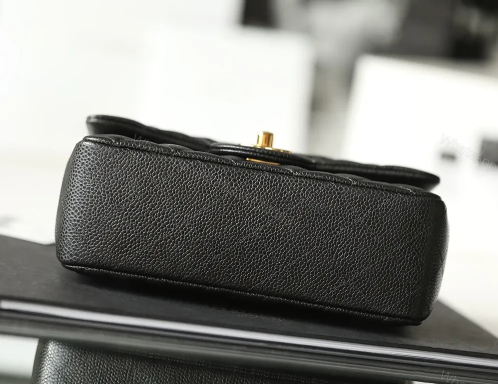 View 4 of Chic Quilted Lambskin Flap Bag: Gold Chain Luxury