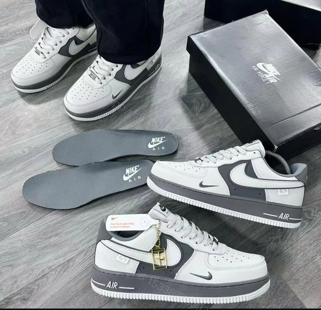 View 4 of FIRST COPY Nike Airforce 1 Low Grey/Mattalic For Men