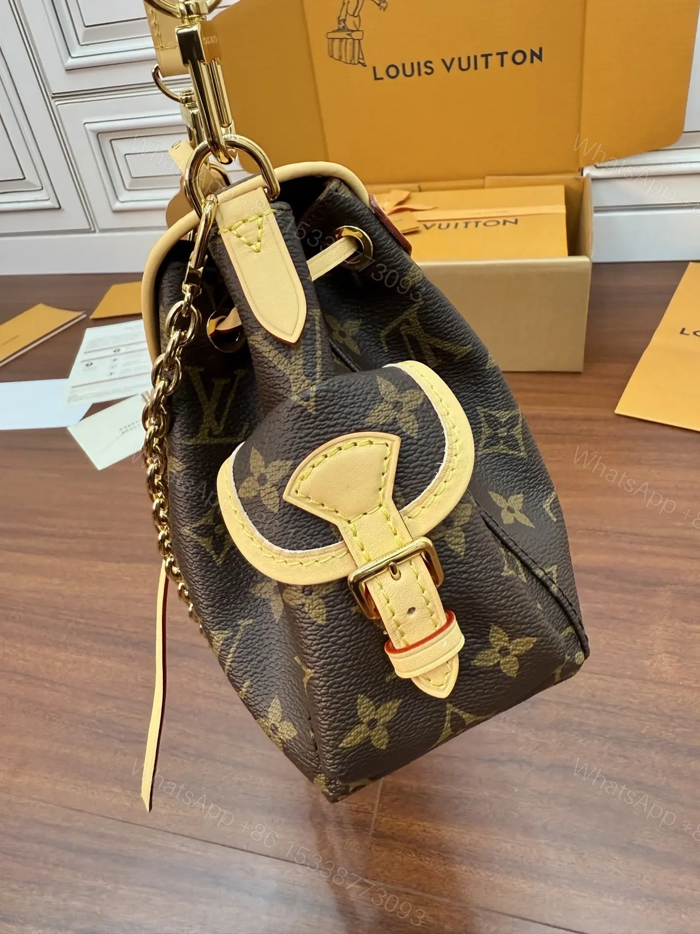 View 4 of Louis Vuitton Odyssée Handbag in Signature Monogram canvas