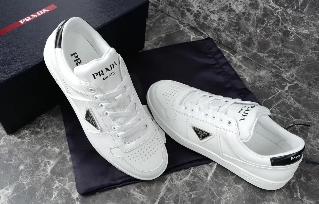 View 4 of White Leather Minimalist Sneakers, Luxury Sport-Luxe, Durable Comfort