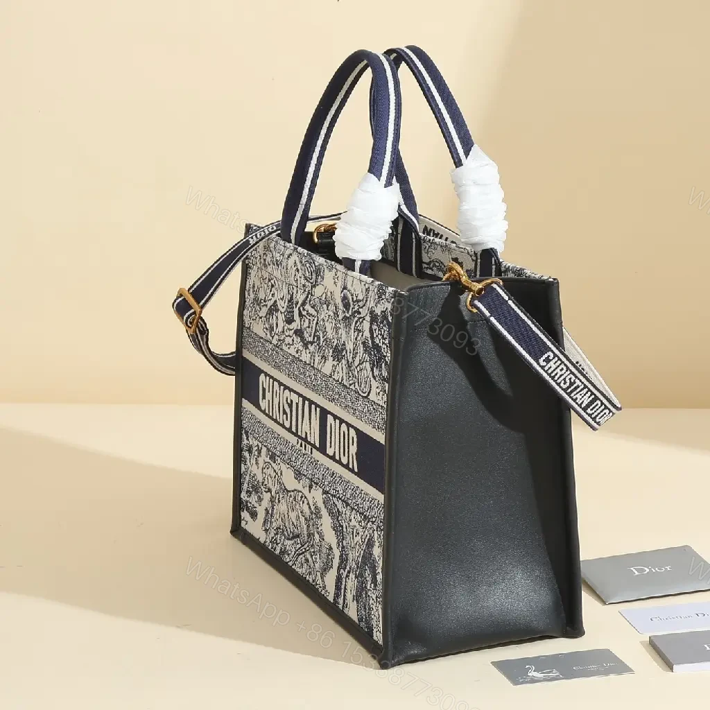 View 7 of Bold Graphic Tote with Leather-Trim Accent Satchel