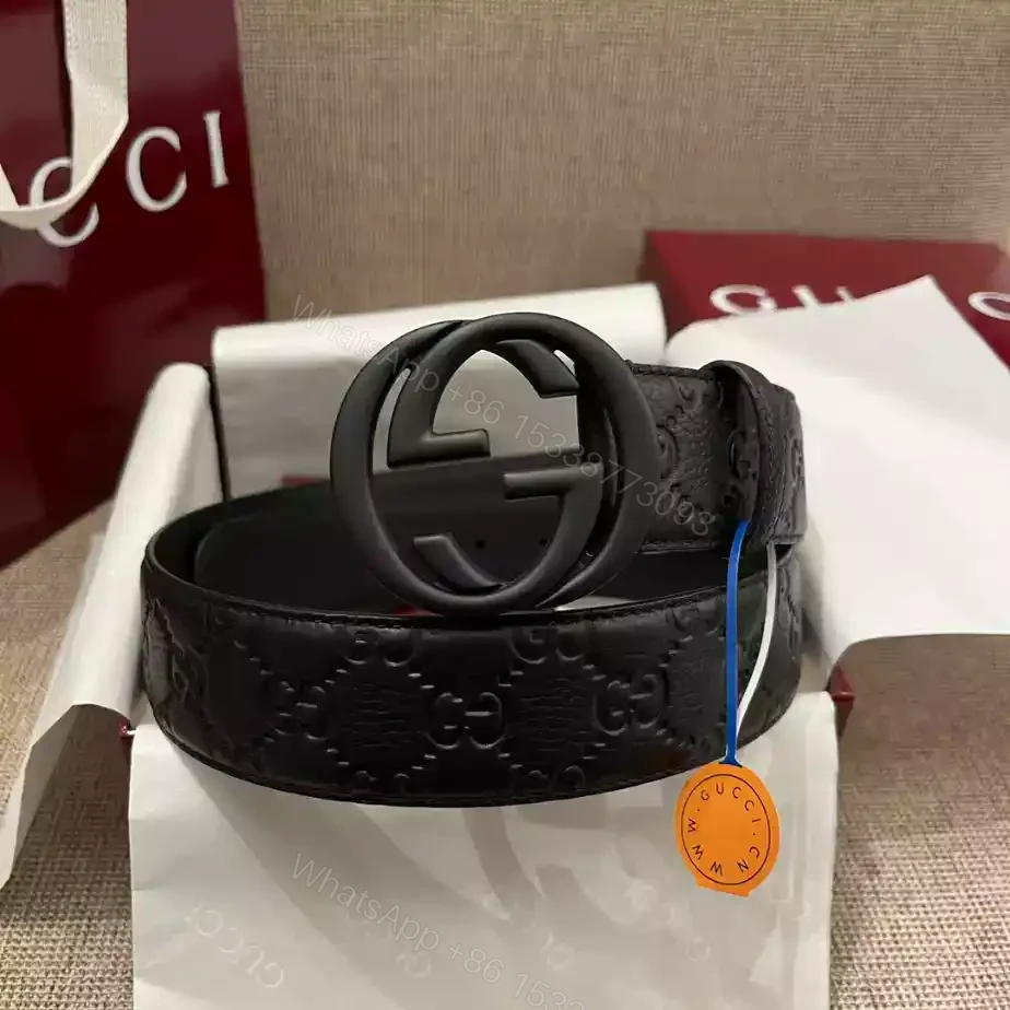 View 6 of GUCCI BELT WITH INTERLOCKING G BUCKLE 4CM – B108