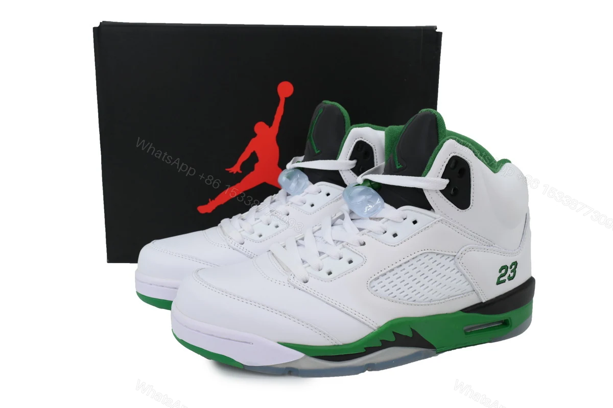 View 8 of Air Jordan 5 Retro 'Lucky Green' DD9336-103