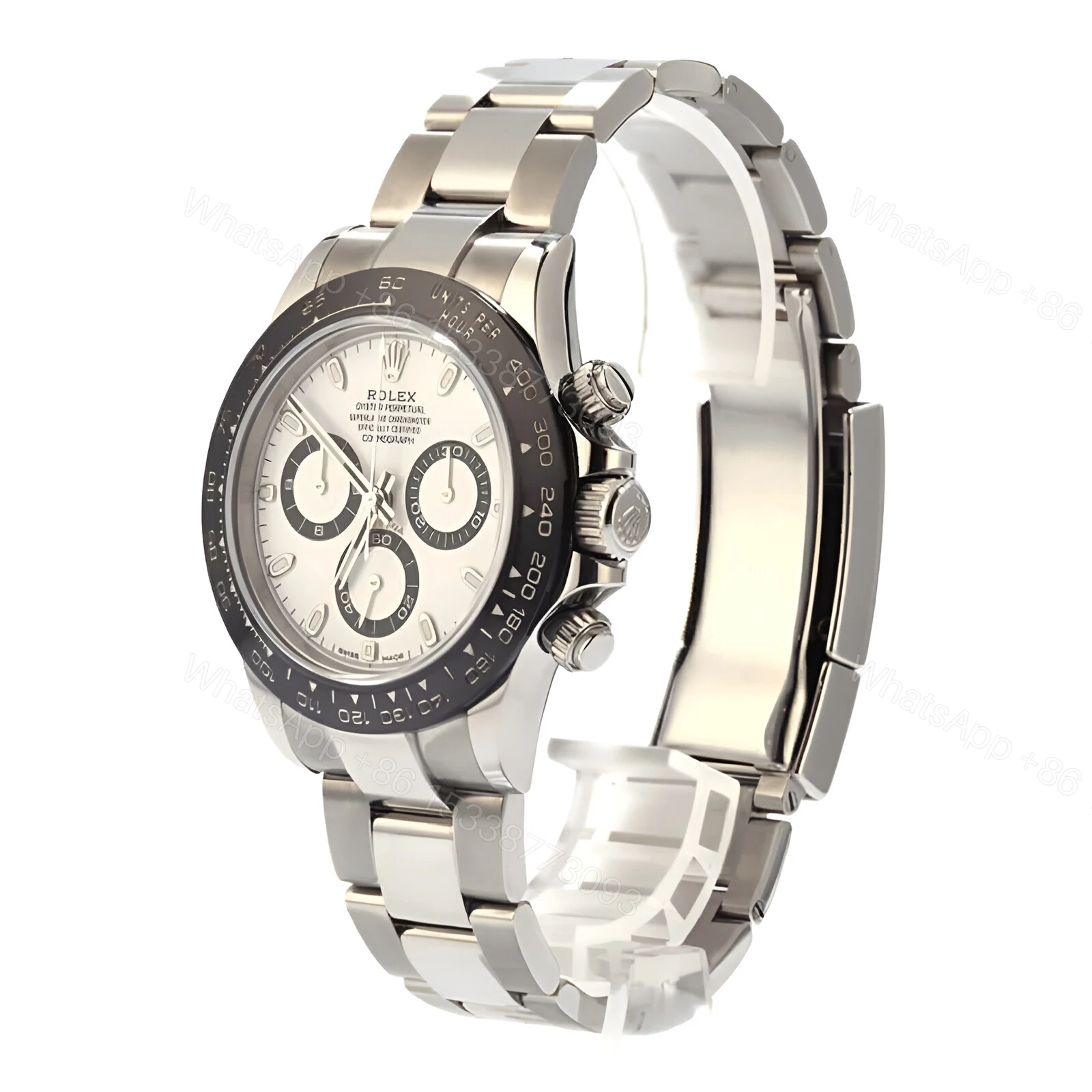View 2 of Rolex Daytona Ceramic Bezel White Dial 116500ln-0001 Oyster Replica
