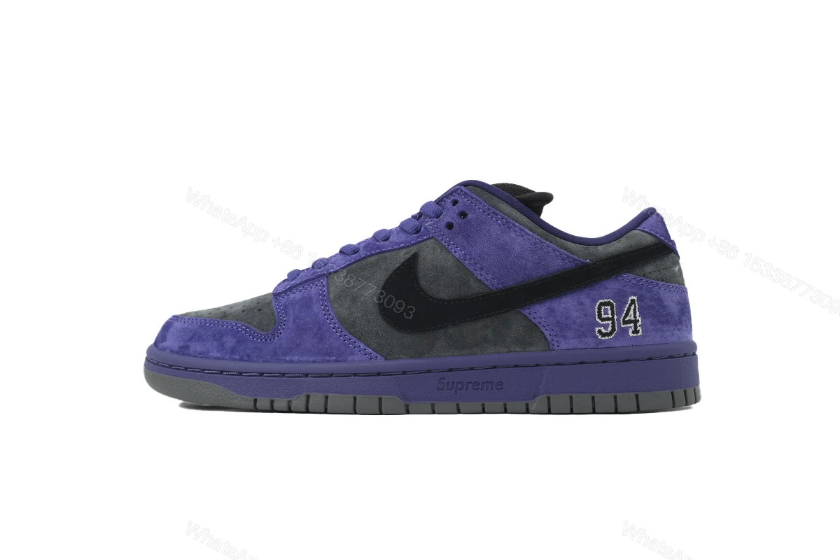 View 9 of Nike Supreme x Dunk Low SB 'Ink' HQ8487-500