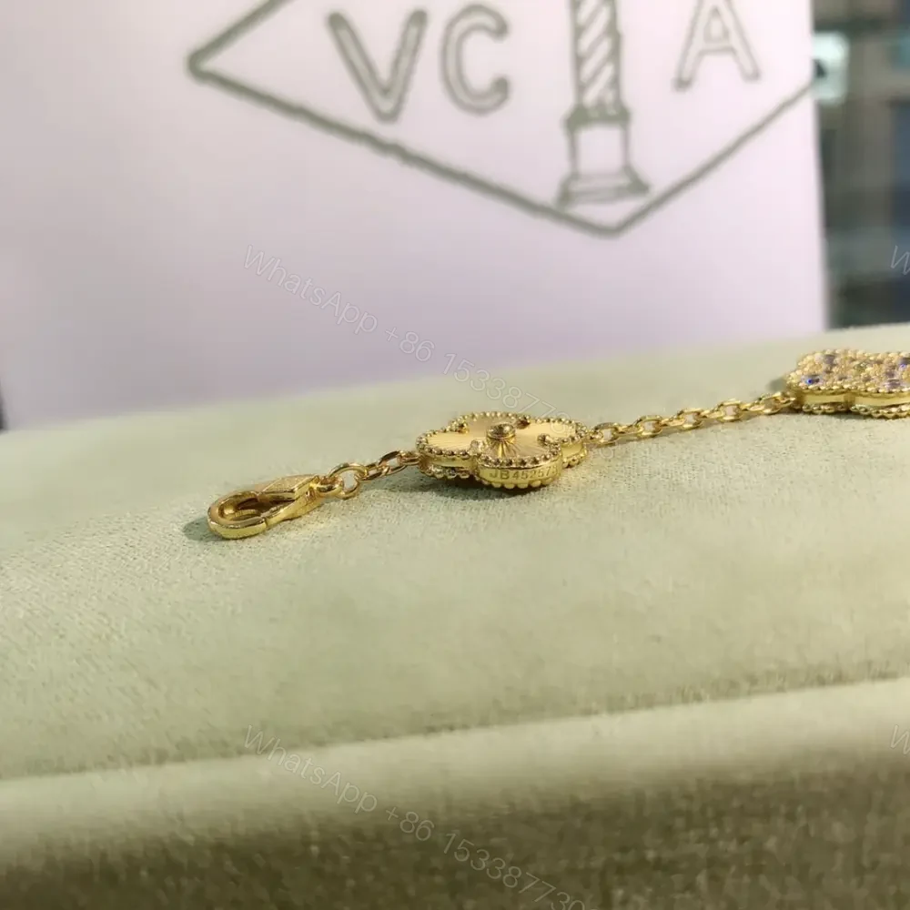 View 7 of 高仿首飾VanCleef&Arpels*RP4KN00五花四葉草金色手鏈