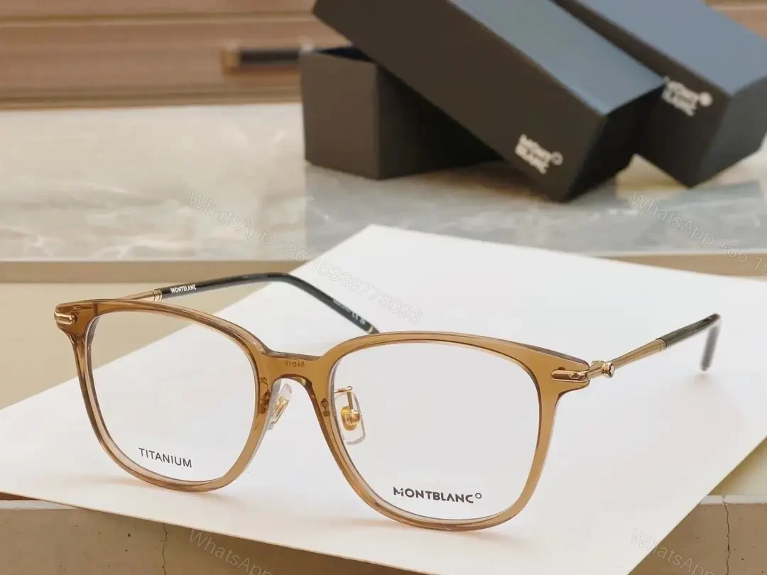 View 9 of Bold Titanium Glasses: Black & Gold, Modern Round-Square Frame