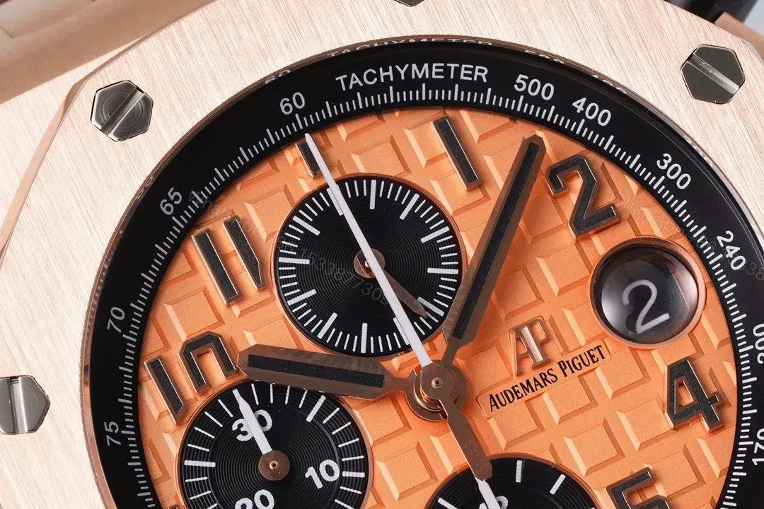 View 4 of Audemars Piguet Royal Oak Offshore Rose Gold Chronograph with Exclusive 4404 Movement and Adjustable Link Bracelet