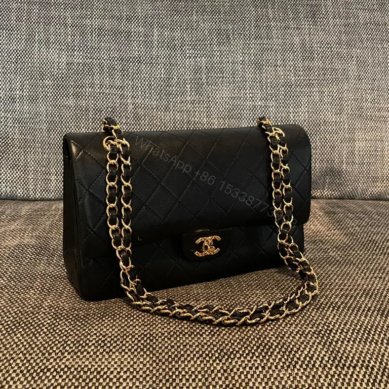 Chic Black Quilted Bag + Gold Chain â€” Luxe Carry — view 1