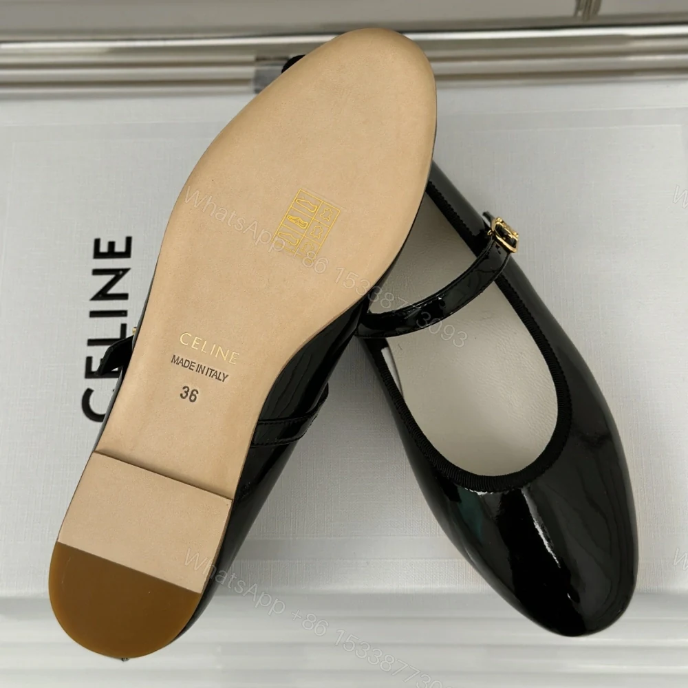 View 9 of 高仿Celine*345703613復古瑪麗珍單鞋漆皮黑色免檢版