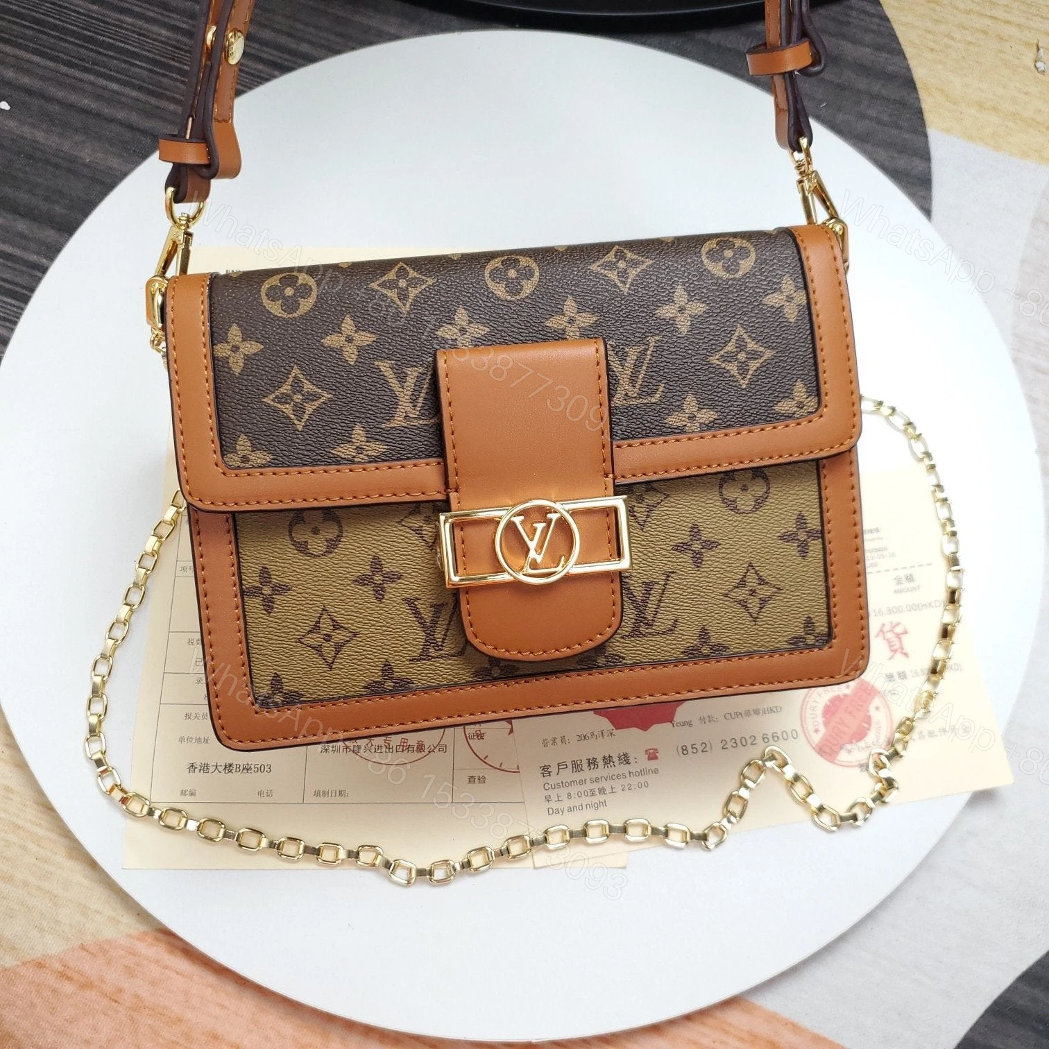 LOUIS VUITTON Dauphine MM Monogram Reverse Other Monogram Canva — view 1