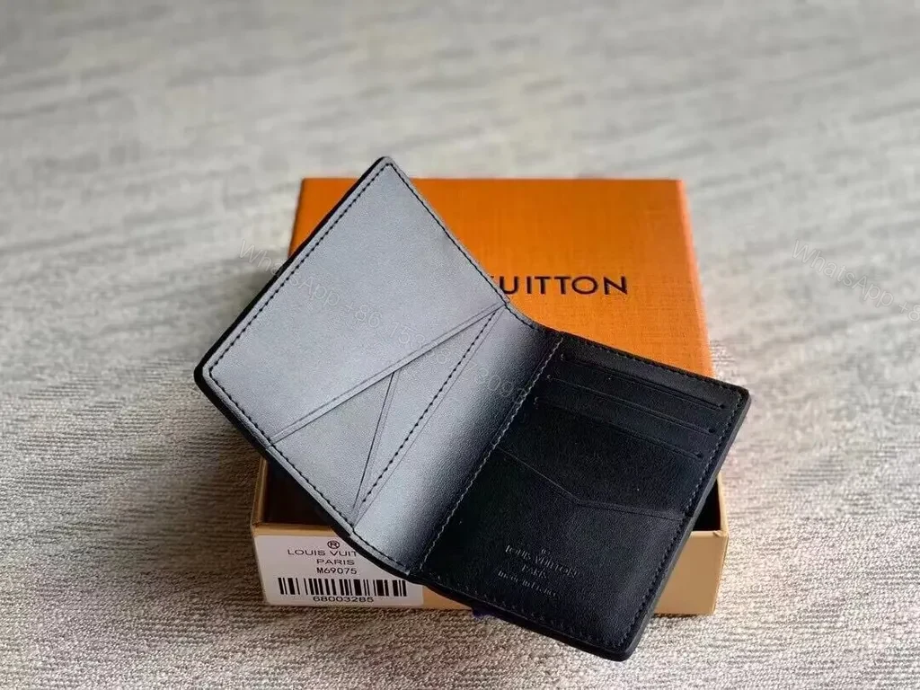 View 5 of Chic LV Monogram Leather Wallet: Slim, Durable, Elegant