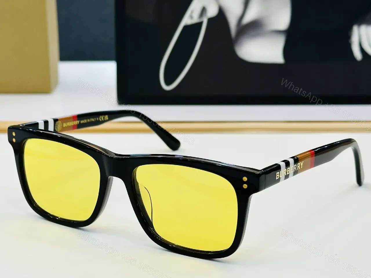 View 7 of Statement Sunglasses: Black Acetate, Gradient Lenses, Designer-Inspired Details