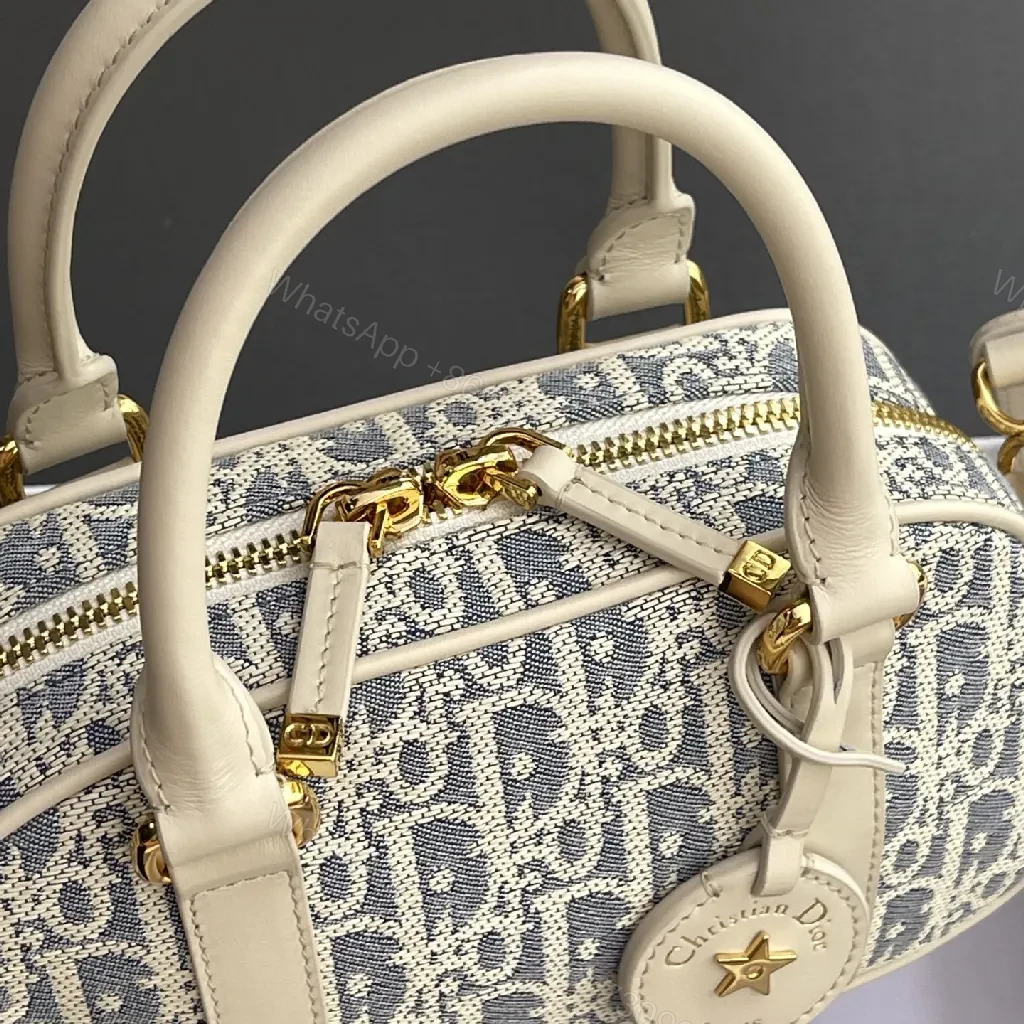 View 4 of Cream Leather Monogram Mini Bag: Chic Luxe Crossbody