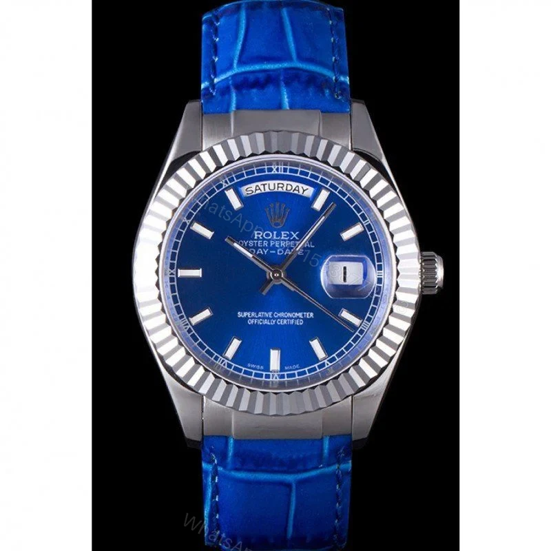 View 2 of Superclone Rolex Day-Date Blue Dial 621490 35 mm