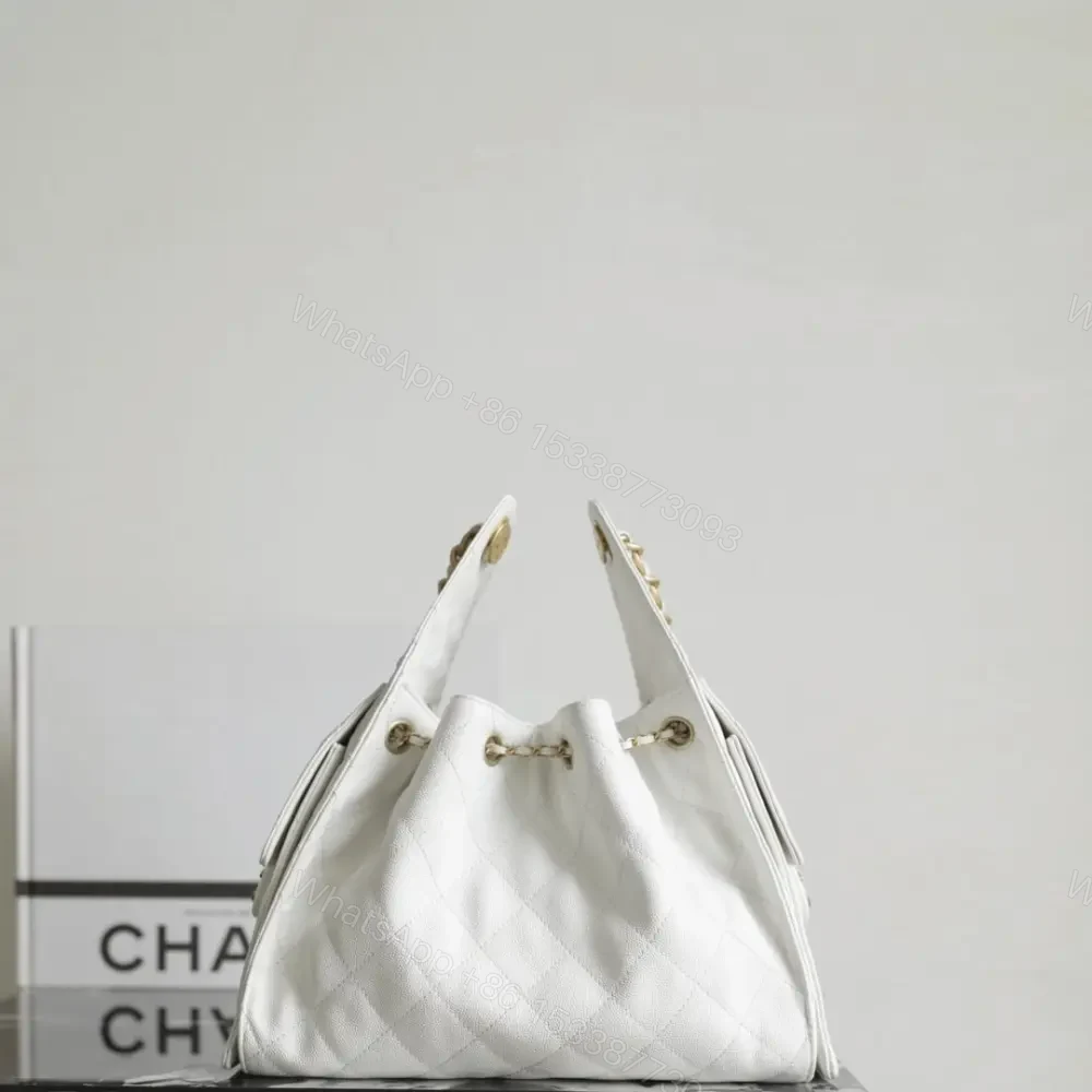 View 2 of 高仿Chanel*25S系列AS5293小牛皮腋下單肩包小號白色免檢版