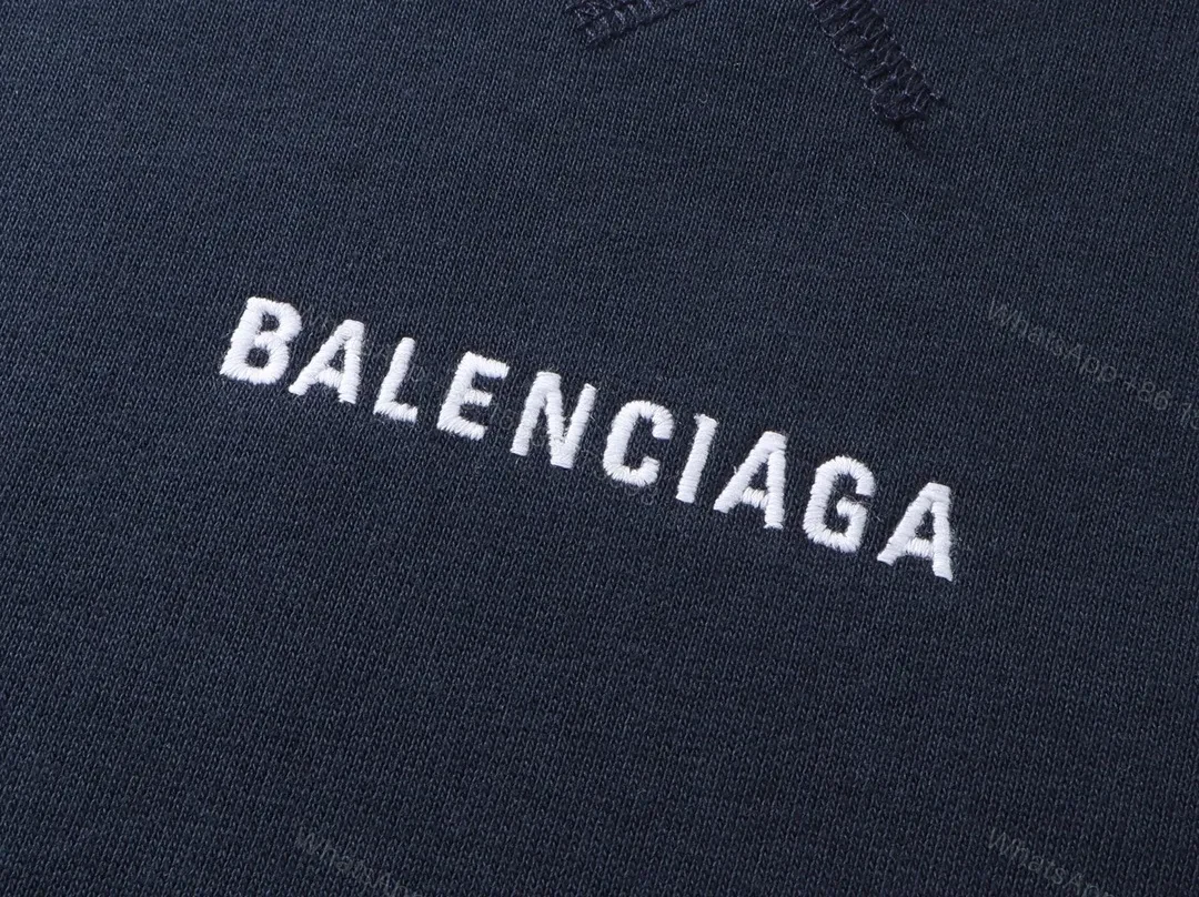 View 3 of Navy Cotton-Blend Minimalist Hoodie: Subtle Luxury Everyday Wear
