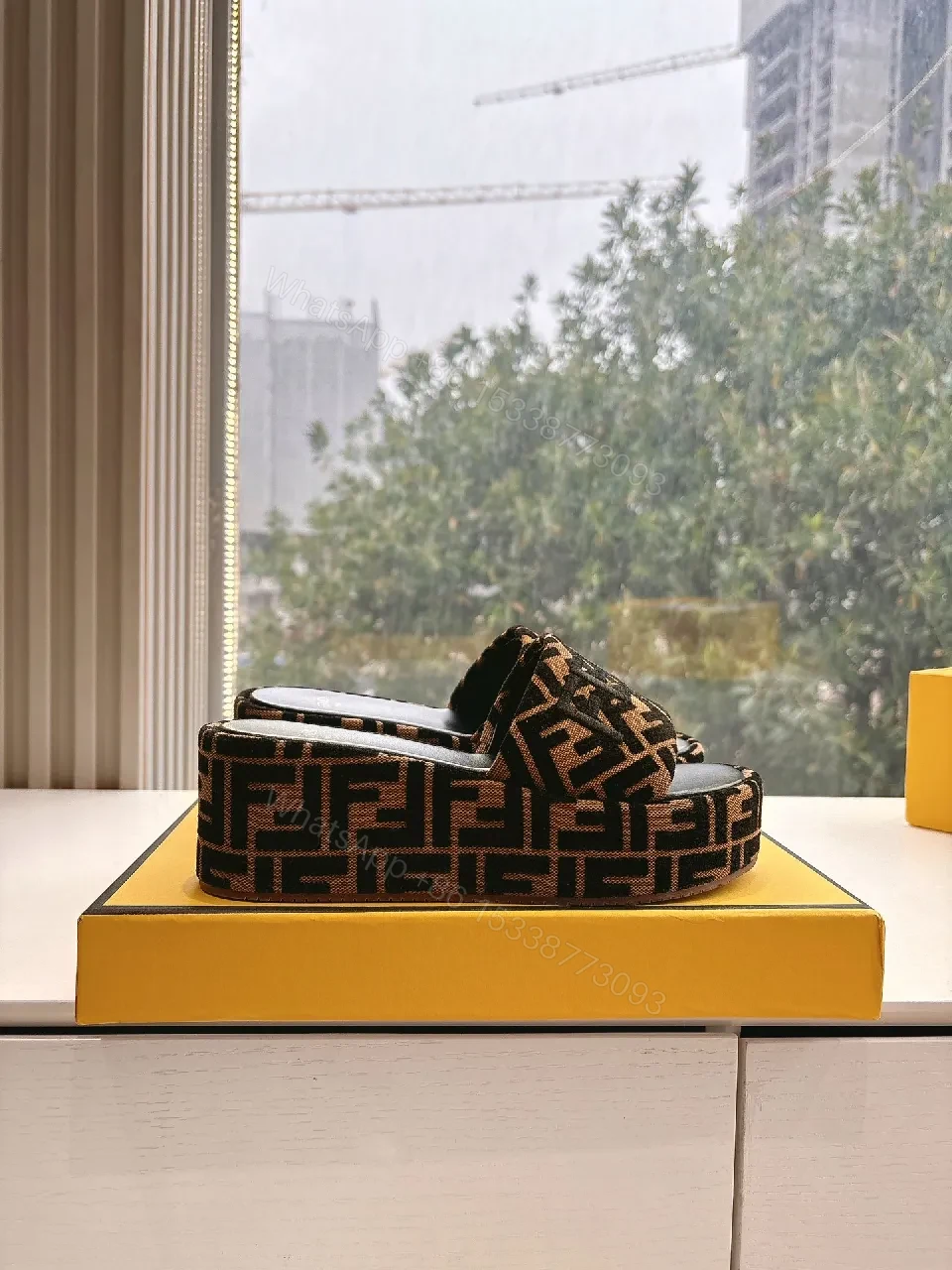 View 5 of Statement Jacquard Slip-Ons: Luxe Open-Toe Footwear