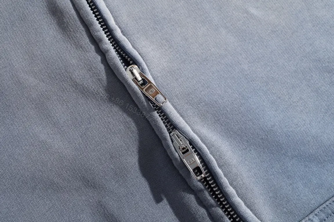 View 4 of Grey Fleece Zip Hoodie: Minimalist Luxury, All-Day Comfort