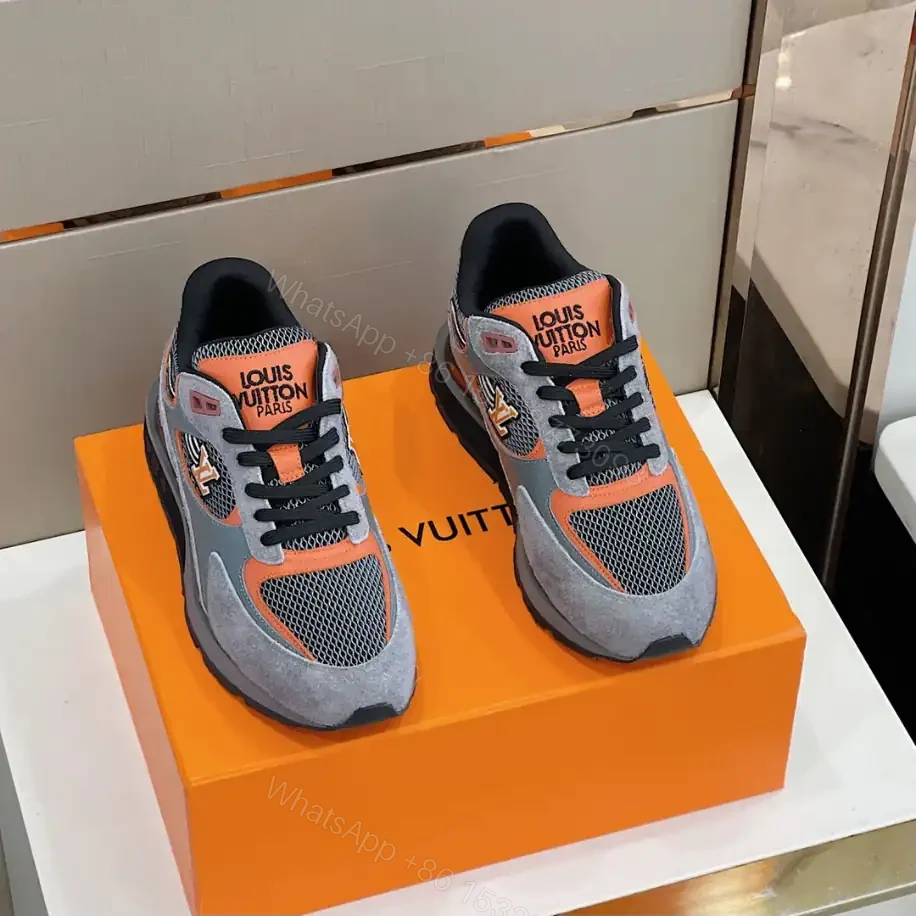 View 5 of LOUIS VUITTON RUN AWAY SNEAKERS IN GREY AND BLACK – LSVT359