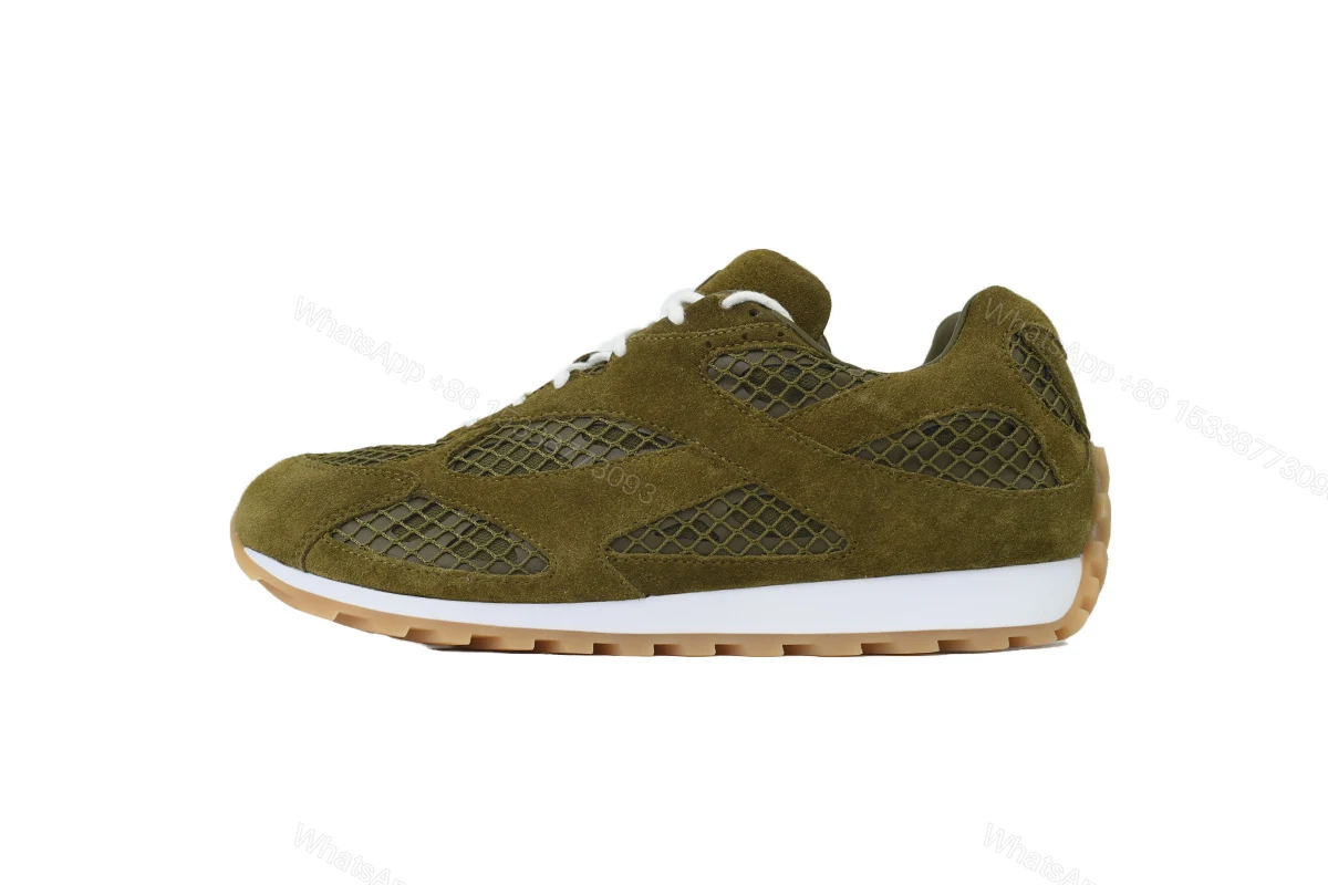 View 9 of Bottega Veneta Orbit Suede Green