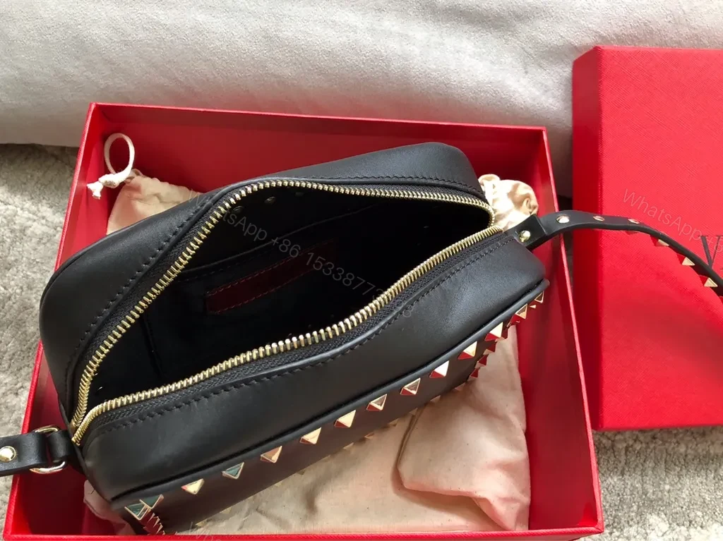View 4 of Rockstud Crossbody: Compact, Edge-Luxe Leather Bag