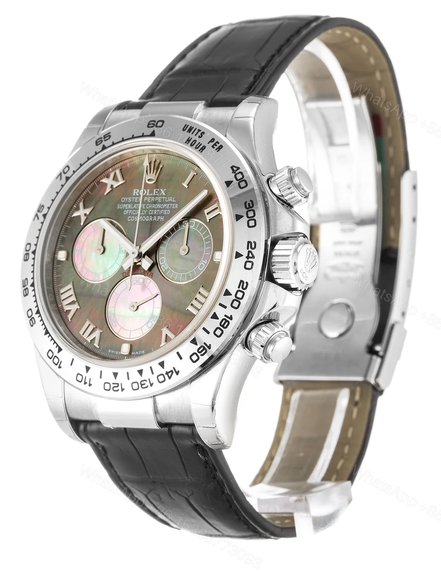 View 2 of Replica Rolex Daytona Mother of Pearl – Black Dial 116519