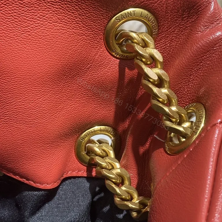 View 5 of Bold Red Quilted Leather Shoulder Bag - Day-to-Night Luxe