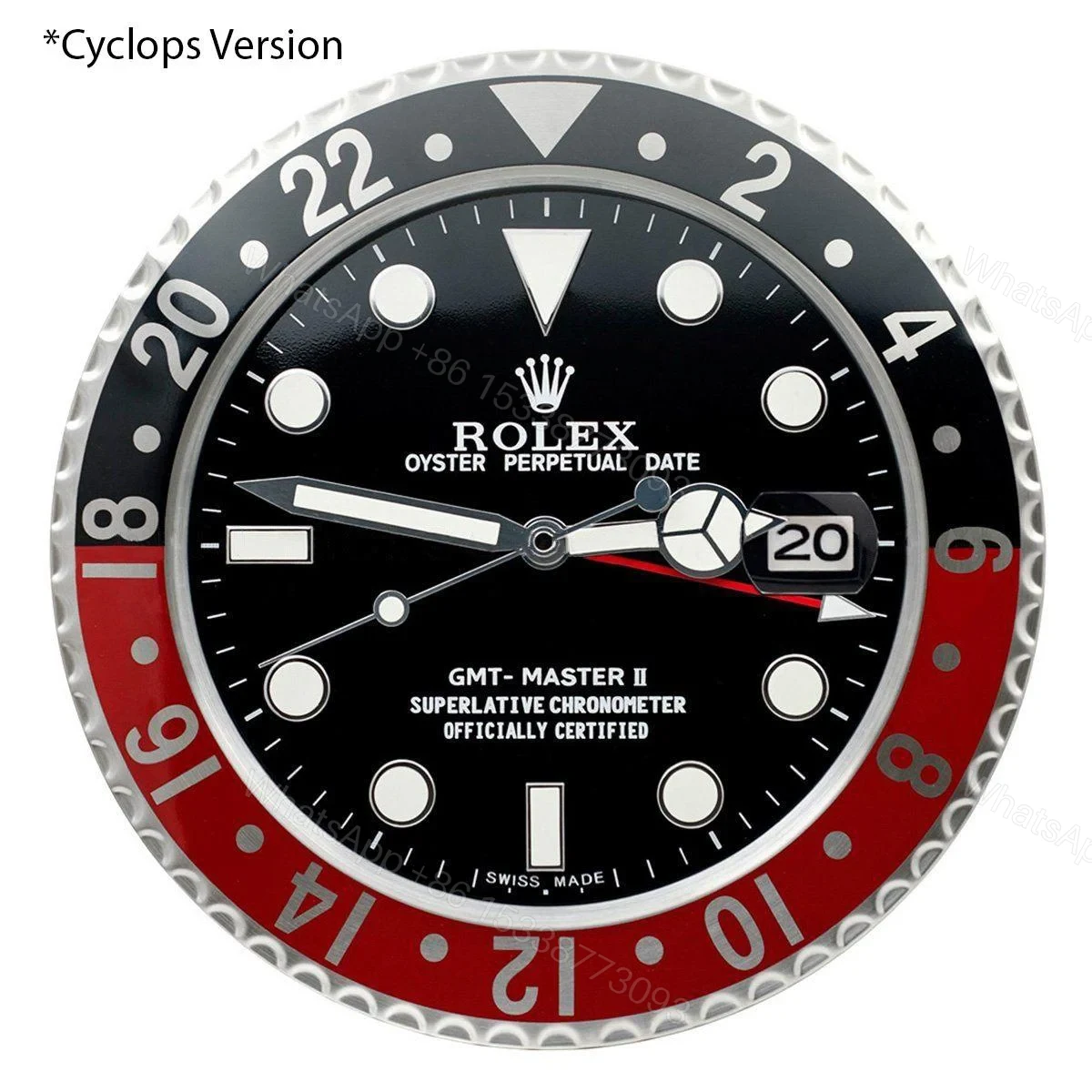 View 2 of ROLEX WALL CLOCK – GMT MASTER II ‘COKE’