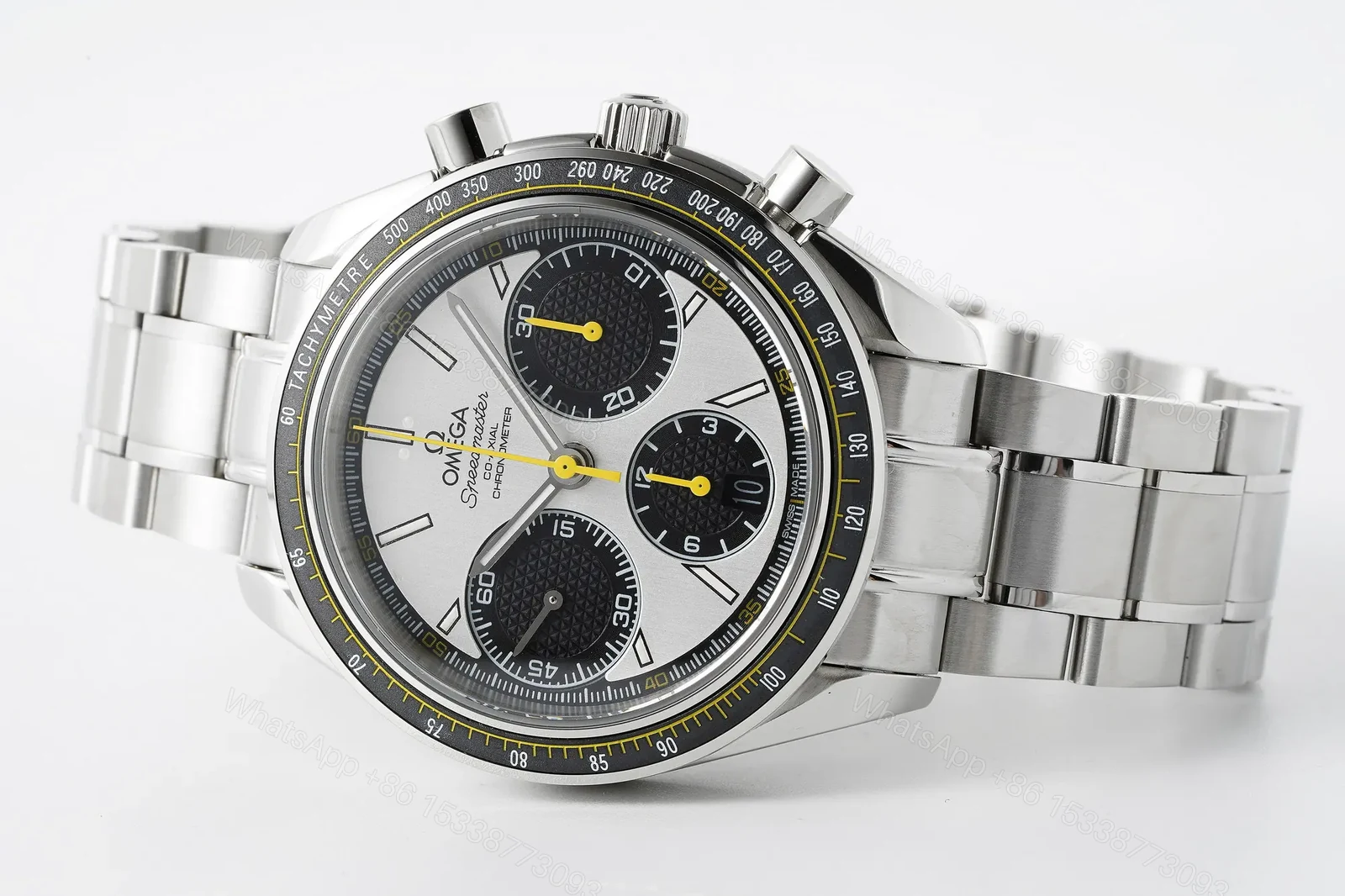 View 5 of Omega Speedmaster Series 326.32.40.50.06.001 Multifunction Chronograph Watch Silver with Black and White Dial Stainless Steel Bracelet