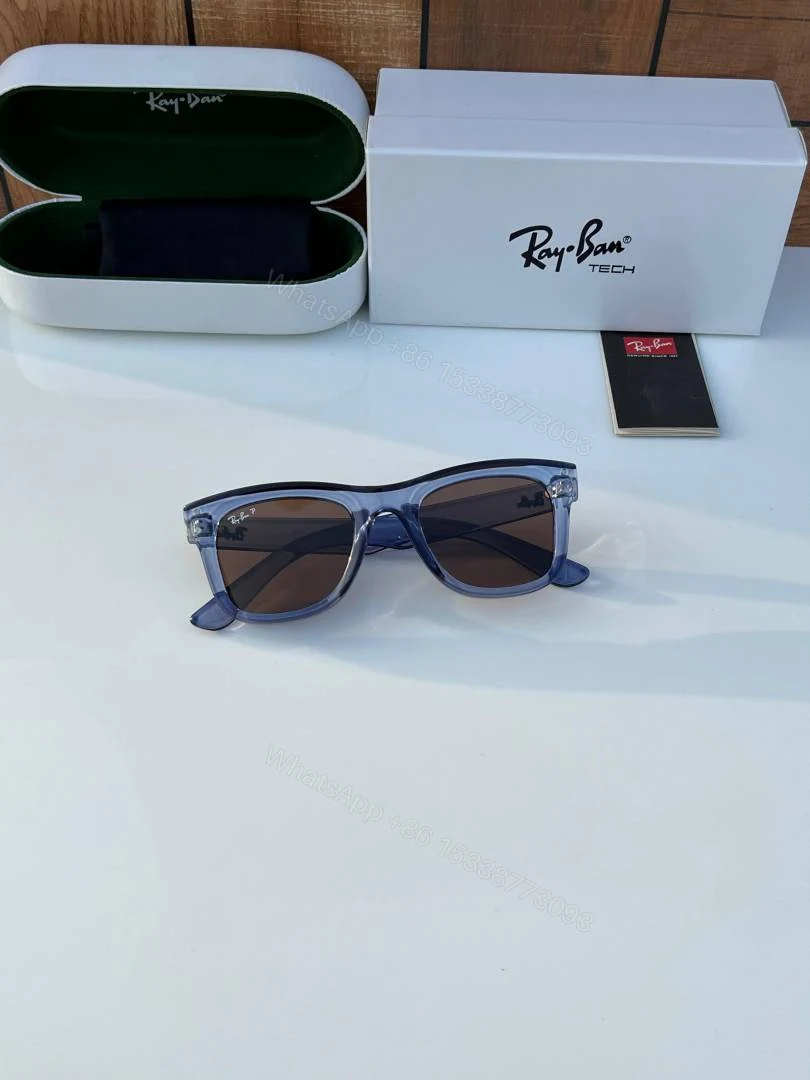 View 2 of First Copy Ray-Ban 0502 Blue Brown Men’s Sunglasses