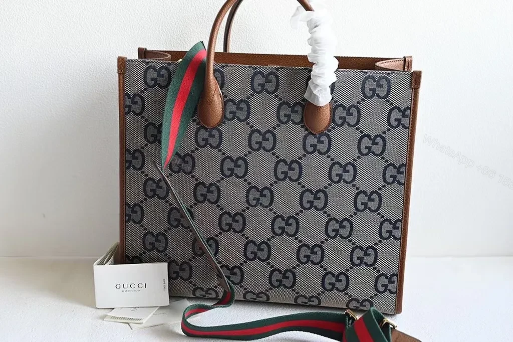 GG Monogram Tote: Canvas + Leather, Classic Luxe, Everyday Versatility — view 1