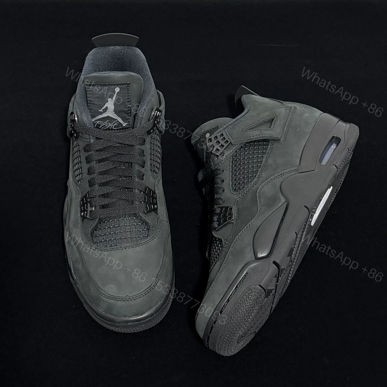 View 7 of Air Jordan 4 Retro Black Cats 2025 Reps