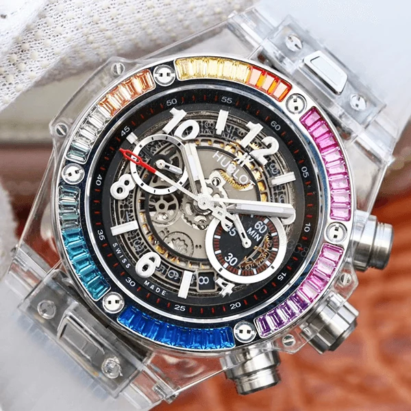 View 2 of Hublot Rainbow Black Replica