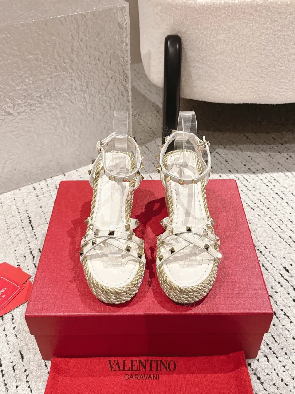 View 8 of Translucent Sandals with Studded Edge – Elevated Everyday Style