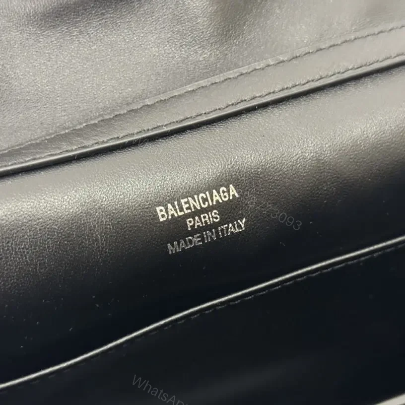 View 7 of 高仿Balenciaga*Rodeo系列7U1000小牛皮手袋黑銀Mini免檢版
