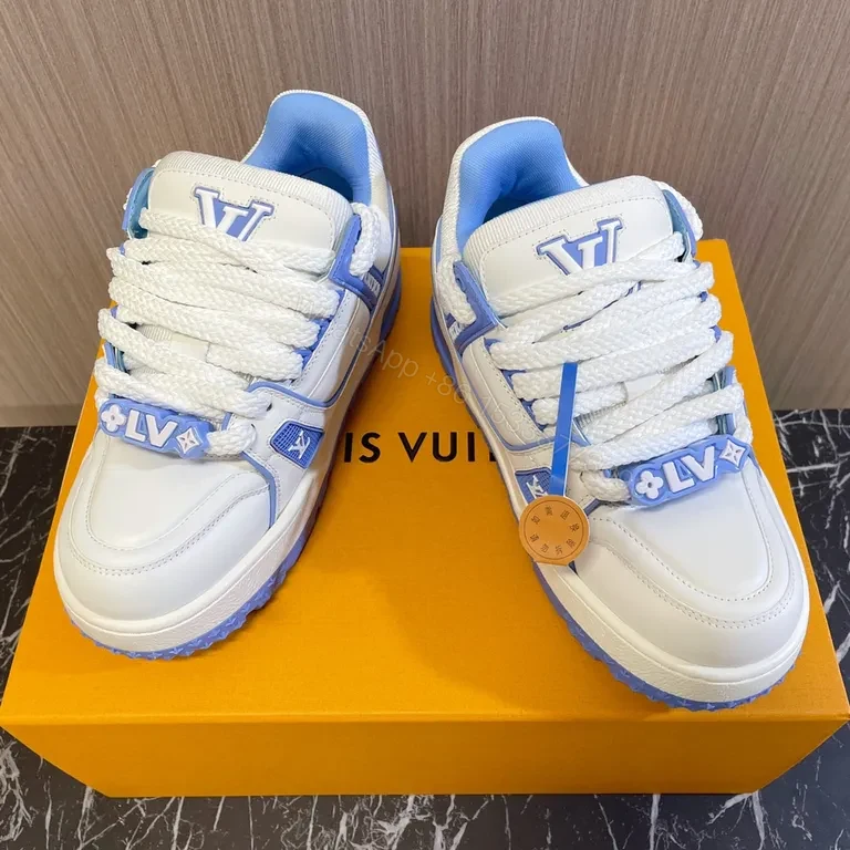 View 9 of Chic Tech-Texture LV-Inspired Sneaker: Cloud Comfort