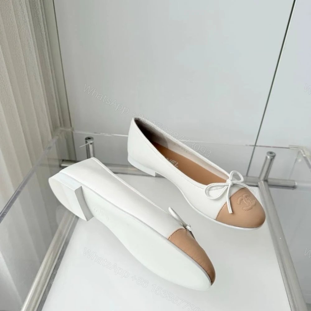 View 6 of Chanel Ballet Flats White And Beige