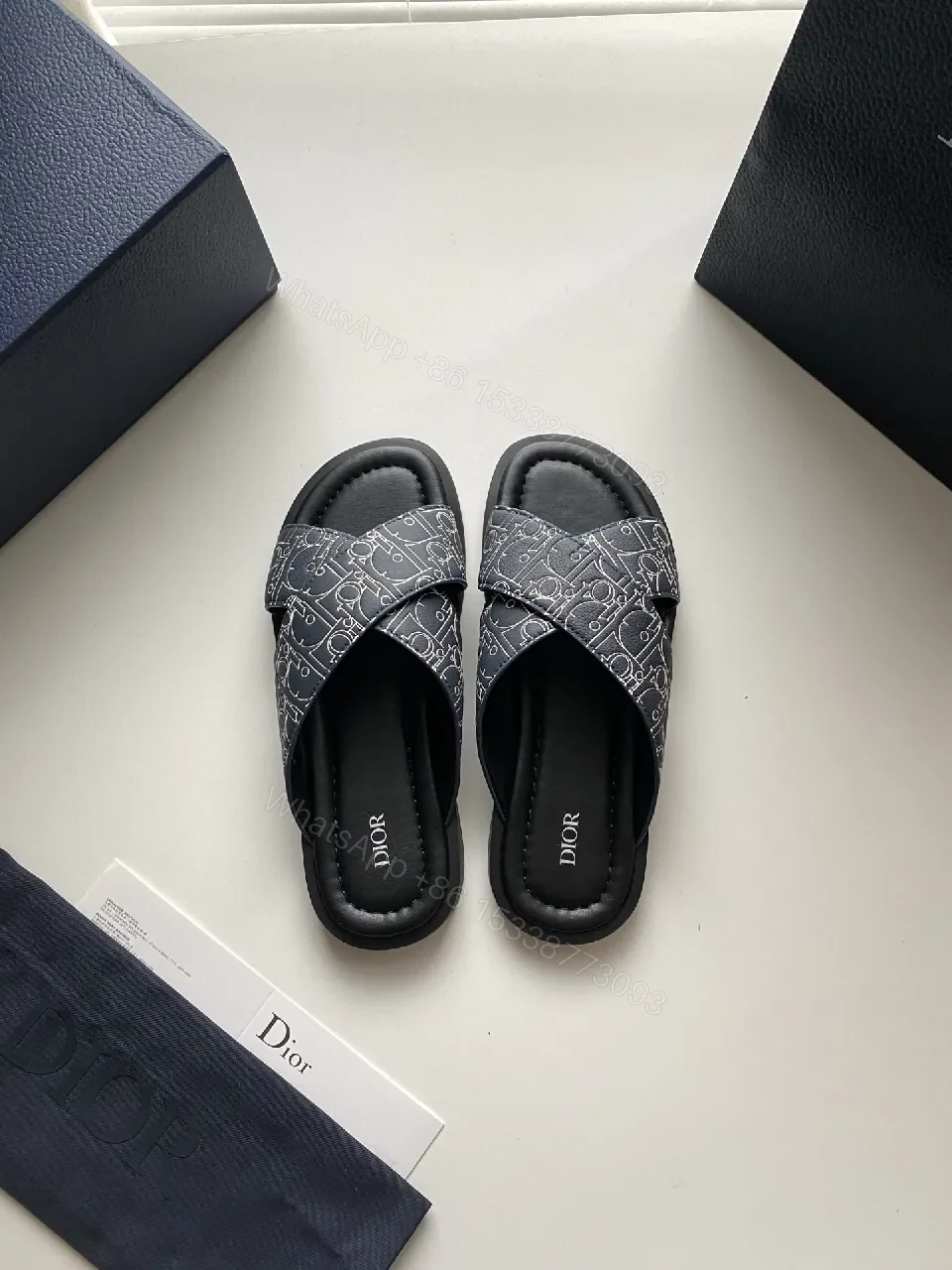 View 7 of Monogram Luxe Slide: Premium Comfort, Unisex Designer-Style