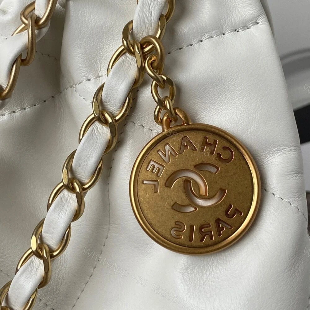 View 8 of Chanel 22 Handbag White 42Cm AS3261