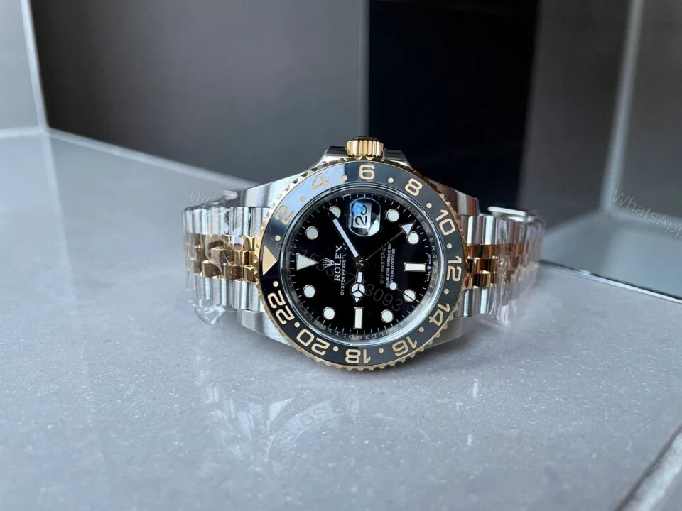 View 5 of EWF Factory 1:1 Rolex GMT-Master II 126713GRNR 904L YG/SS Black Dial Dots VR3285