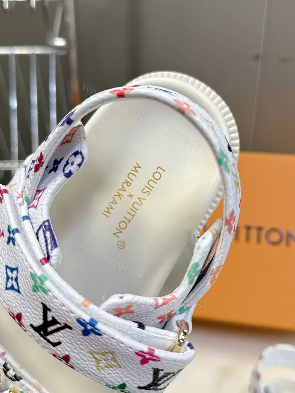 View 4 of Colorful Monogram Sandals with Comfort Fusion