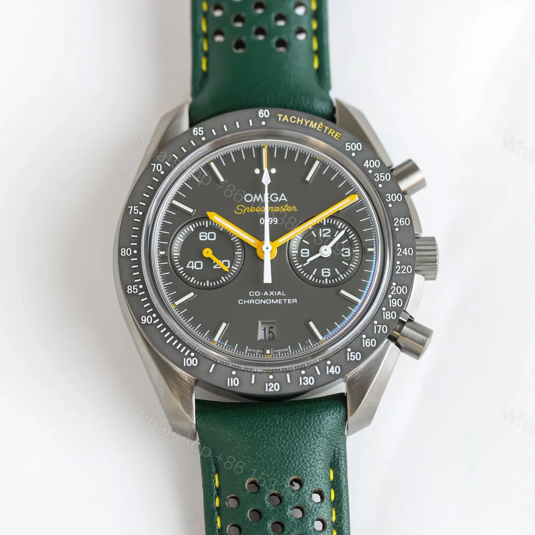 Omega Speedmaster Dark Side of the Moon Chronograph 44mm Black Ceramic Nylon Strap Automatic Watch OMG-SPD-DARKSIDE-44MM-BLACK-CERAMIC-NYLON-AUTO — view 1