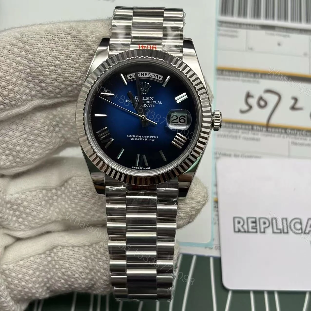 View 5 of Rolex Day-Date M228239 Blue Watch