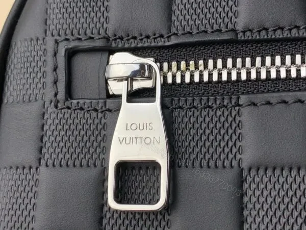 View 4 of Louis Vuitton LV Clutch Bag Kasai Damier Graphite Black 24cm