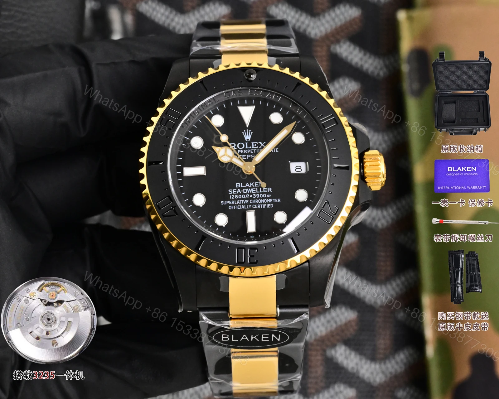 Rolex原单Submariner黑武士潜航者腕表 男士机械潜水手表 — view 1