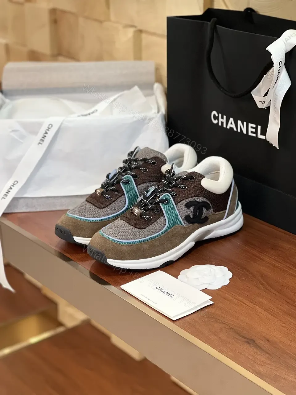 Teal-Accented Suede Knit High-Tops: Designer-Influenced Comfort — view 1