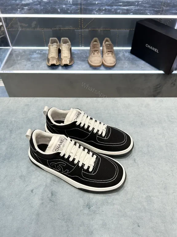 View 9 of Black & White Chanel-Style Low-Top Sneakers: Everyday Luxury