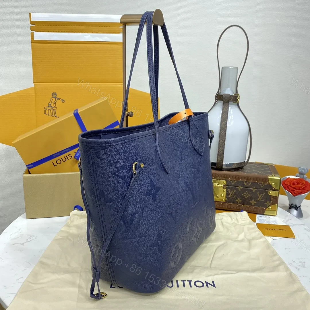 View 7 of LV Neverfull MM Monogram Empreinte Leather