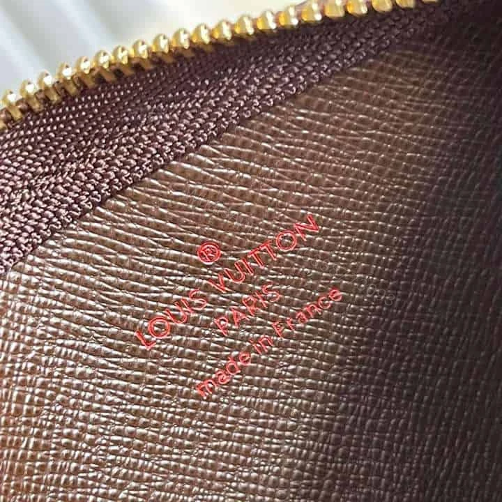 View 3 of M62650 Louis Vuitton Key Pouch Damier Ebene Coated Canvas In Brown – RRG055